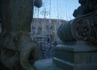 Palazzo degli Elefanti dalla fontana dell'Amenano, Piazza Duomo, Catania