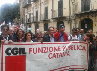 Fp Cgil corteo Catania