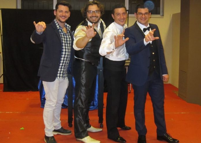 Claudio Randazzo, Dimitri Tos,i Davide Collura, Armando Calabrese. Club magico catanese