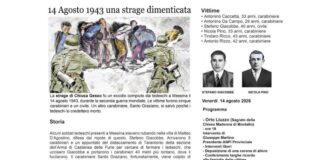 Eccidio di Orto Liuzzo, Anpi e Cgil di Messina ricordano le sei vittime della strage del 1943. Domani l’evento