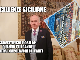 Quando la cravatta diventa un’opera d’arte: Silvio Fiorello porta la Sicilia nei grandi musei – Eccellenze Siciliane