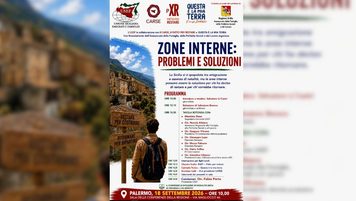 L’USEF promuove a Palermo il convegno “Zone interne: problemi e soluzioni”: appuntamento a domani, 18 settembre