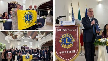 Trent’anni del Distretto Lions 108 Yb Sicilia: consegnata a Trapani la prima bandiera celebrativa