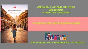 Palermo, “Storie di Carta” al Bar Pickwick: Agostina Passantino presenta il romanzo “Adultescenti”
