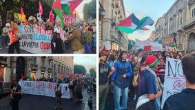 Catania, oltre mille persone in corteo per la Palestina: proteste contro Netanyahu, Trump e il Governo Meloni